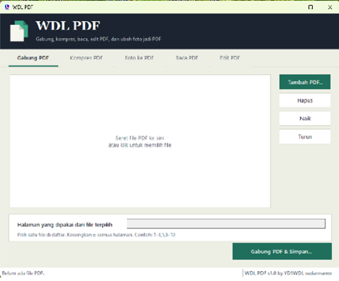 Tampilan WDL PDF
